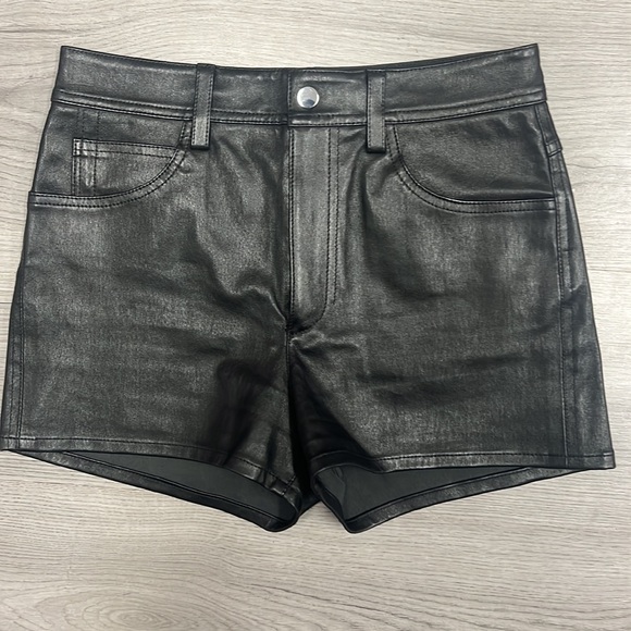 Helmut Lang Leather Shorts (stretch) - Picture 3 of 5